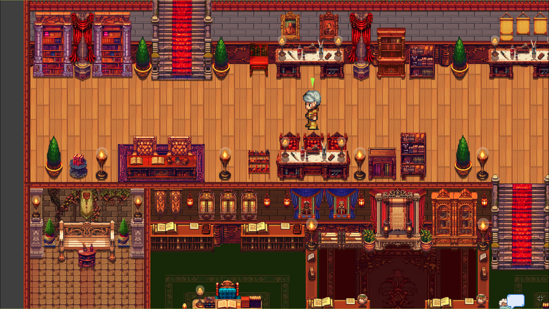 View of the library.